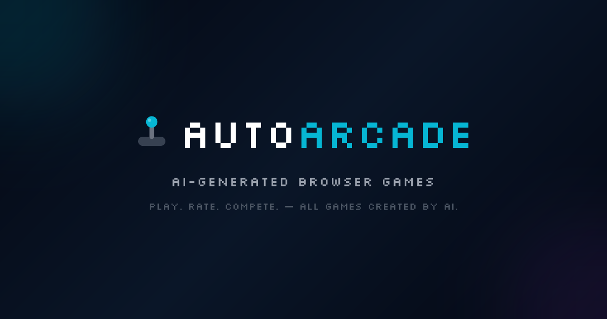 AutoArcade — AI-Generated Browser Games